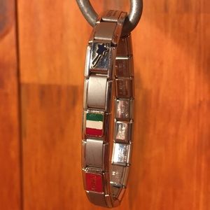 Fiozini stretchy charm bracelet stainless steel